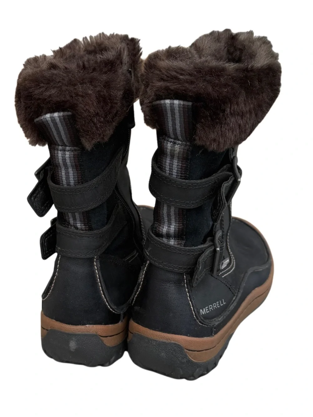 Women’s Merrell Decora Chant Waterproof Boot Sz 10 Leather Pig Suede Winter Snow